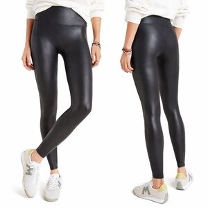 SPANX Faux Leather Leggings NWT– Black Women’s Sz S